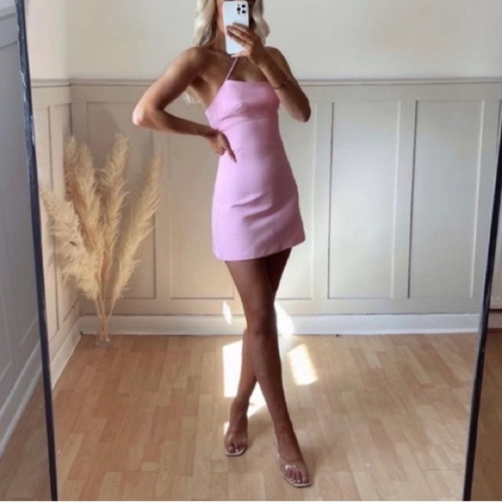 NWOT pink Zara mini dress